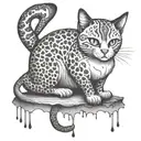 petplay BDSM cat  tattoo design idea