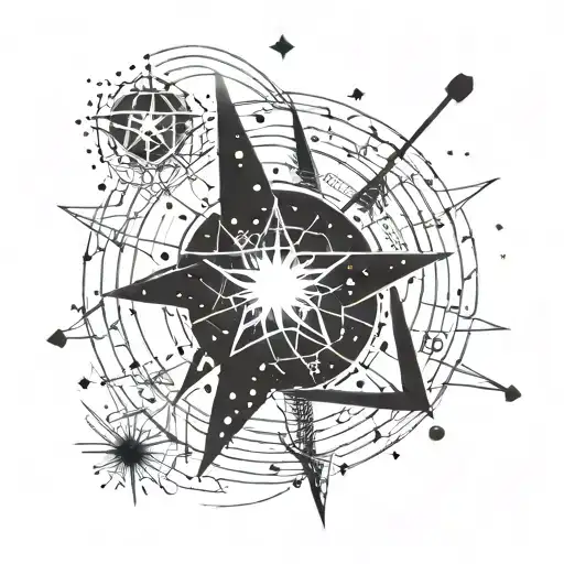 A celestial-themed tattoo incorporating the date 01-05-20 as a star constellation, symbolizing the client's journey towards healing and enlightenment tattoo design idea