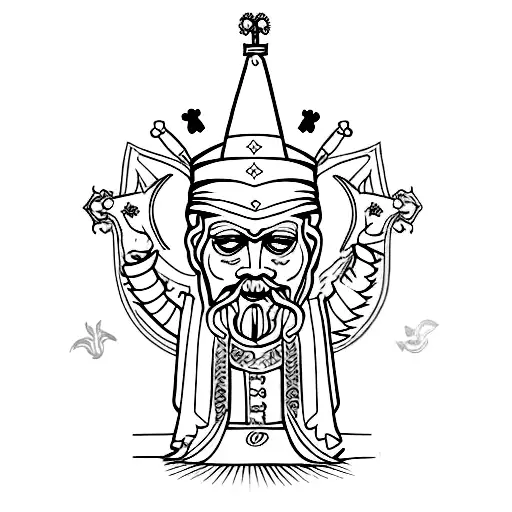 San Lazaro tattoo design idea