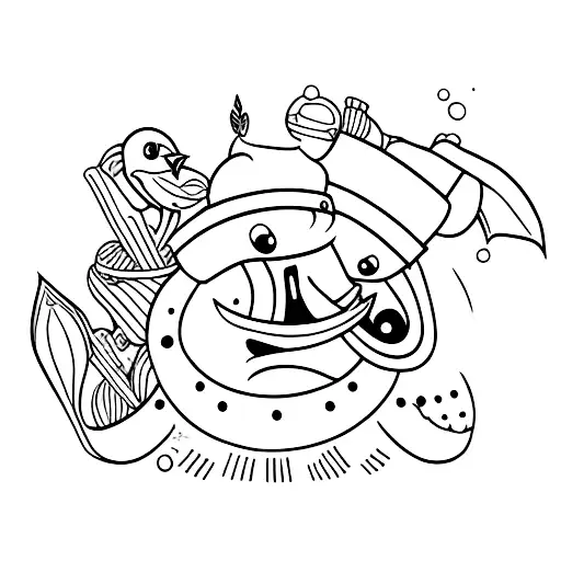 pato tattoo design idea