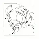 Constellation of Pisces and Capricorn combined tattoo tattoo design idea