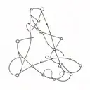 Pisces and Capricorn constellation only (combined together) tattoo design idea