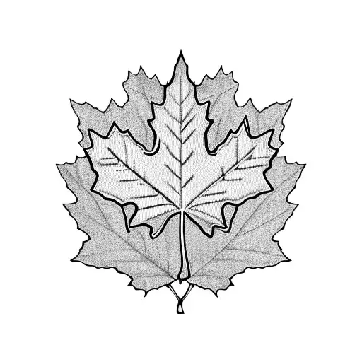 Maple leaf, hong kong flag, and union jack tattoo design idea