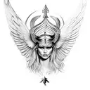 valkyrie tattoo design idea