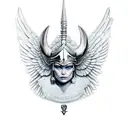 valkyrie tattoo design idea