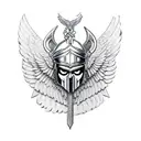valkyrie tattoo design idea