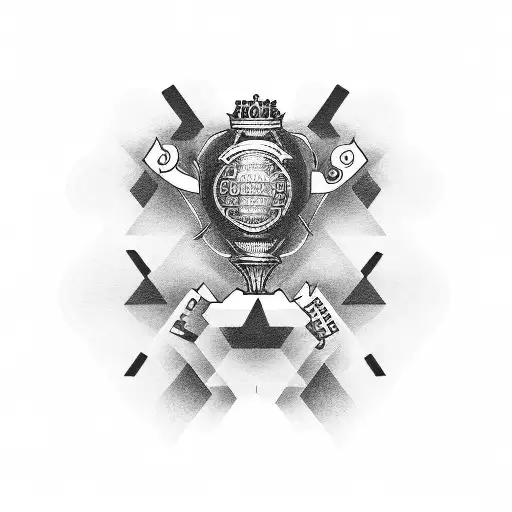 Create a dotwork tattoo of Colo-Colo's historic championship win moment tattoo design idea