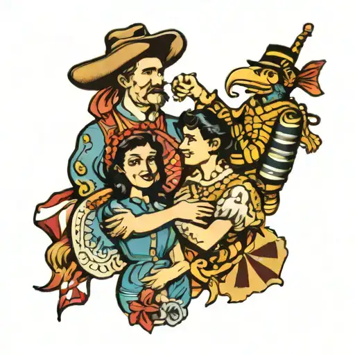 maryland and family holding hands tattoo design idea