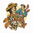 maryland and family holding hands tattoo design idea