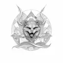 thunderbolt band  tattoo design idea