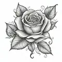 rose name child birth    tattoo design idea