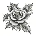 rose name child birth    tattoo design idea