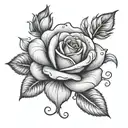 rose name child birth    tattoo design idea