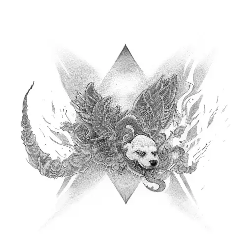 tatoo with the following words "kaizen", "fall 7 rise 8", "be without pleasure yet full of love" tattoo design idea