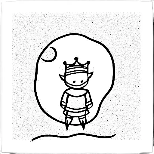 little prince tattoo design idea