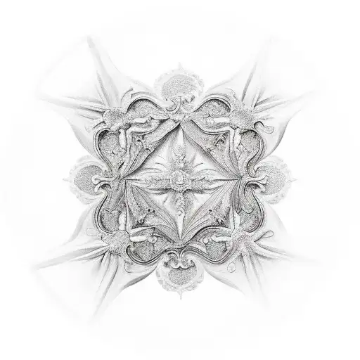 renaissance ceiling  tattoo design idea