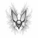 mothman tattoo design idea