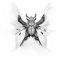 mothman tattoo design idea