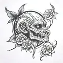 loneliness tattoo design idea