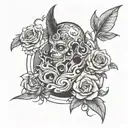 loneliness tattoo design idea