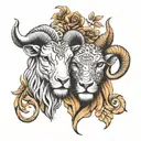 combine leo and aries tattoo design tattoo design idea
