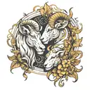 combine leo and aries tattoo design tattoo design idea