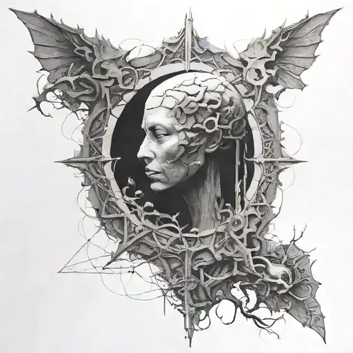 beksinski tattoo design idea