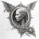 beksinski tattoo design idea