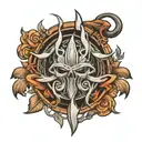 elden ring logo tattoo design idea