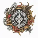 elden ring logo tattoo design idea