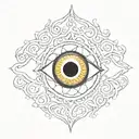 Evil Eye tattoo design idea