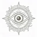 Evil Eye tattoo design idea