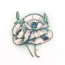 red poppies with words lest we forget tattoo design idea