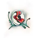 red poppies with words lest we forget tattoo design idea