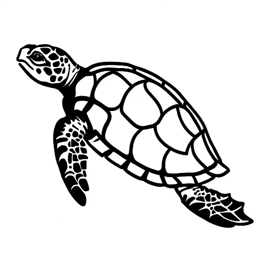 sea turtle tattoo design idea