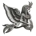 The goddess Isis tattoo design idea