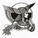 The goddess Isis tattoo design idea