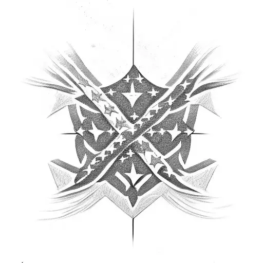 confederate flag  tattoo design idea