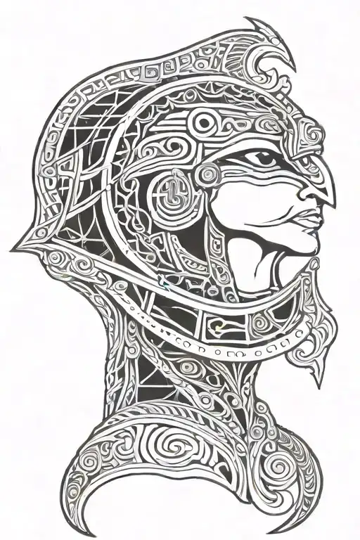 Horus tattoo design idea