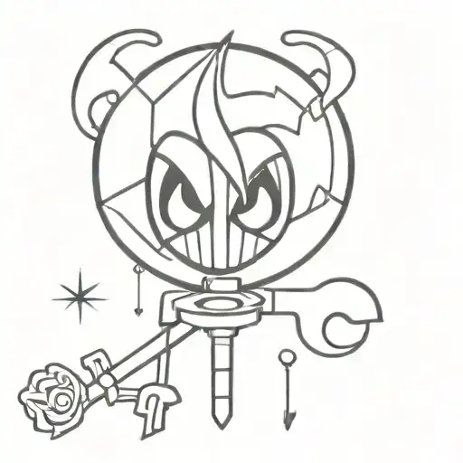 Hazbin Hotel Key tattoo design idea