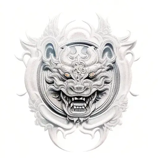 Foo Dog tattoo design idea