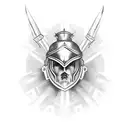 hussar helmet  tattoo design idea