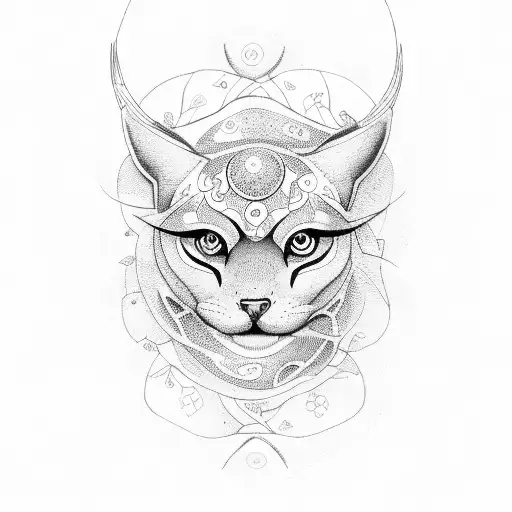 A customer service representative transformed into a nature spirit tattoo design idea