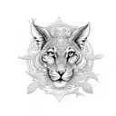 A customer service representative transformed into a nature spirit tattoo design idea