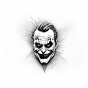 the joker full body  tattoo design idea