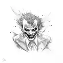 the joker full body  tattoo design idea