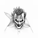 the joker full body  tattoo design idea