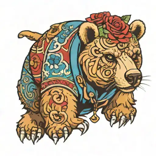 Polo Bear wearing tattoo design idea