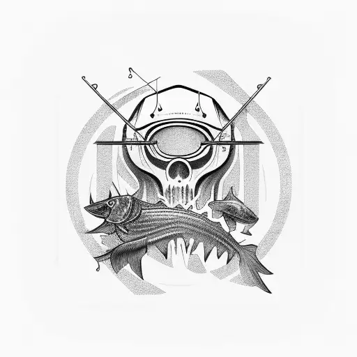 straight flush cards  tools car parts fishing tattoo design idea