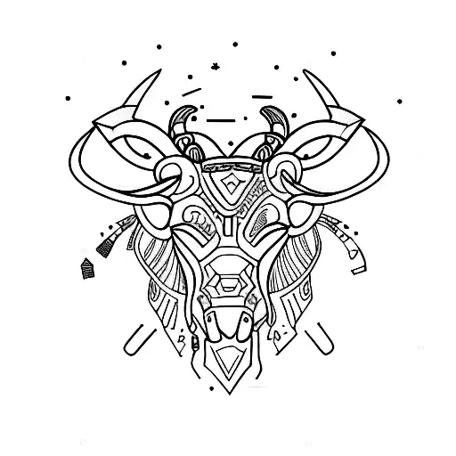 taurus constellation  tattoo design idea